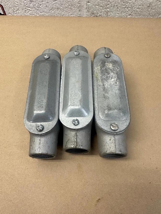 Used O-Z/Gedney C-75 3/4” Conduit - Lot of 3