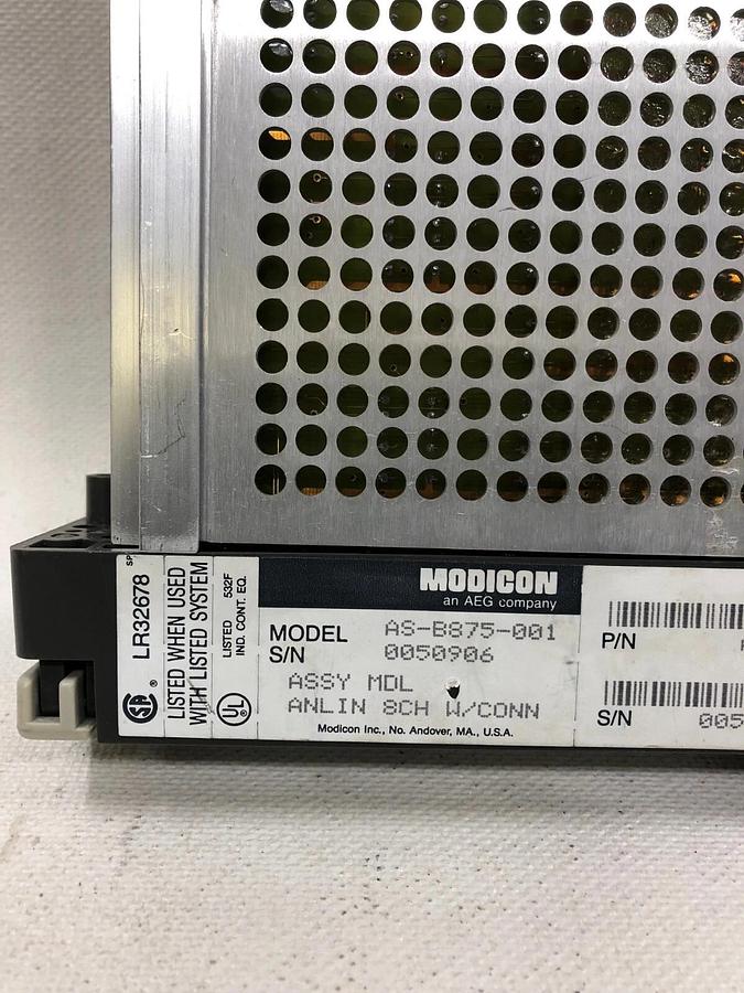 Used AEG Modicon AS-B875-001 Analog Input Module