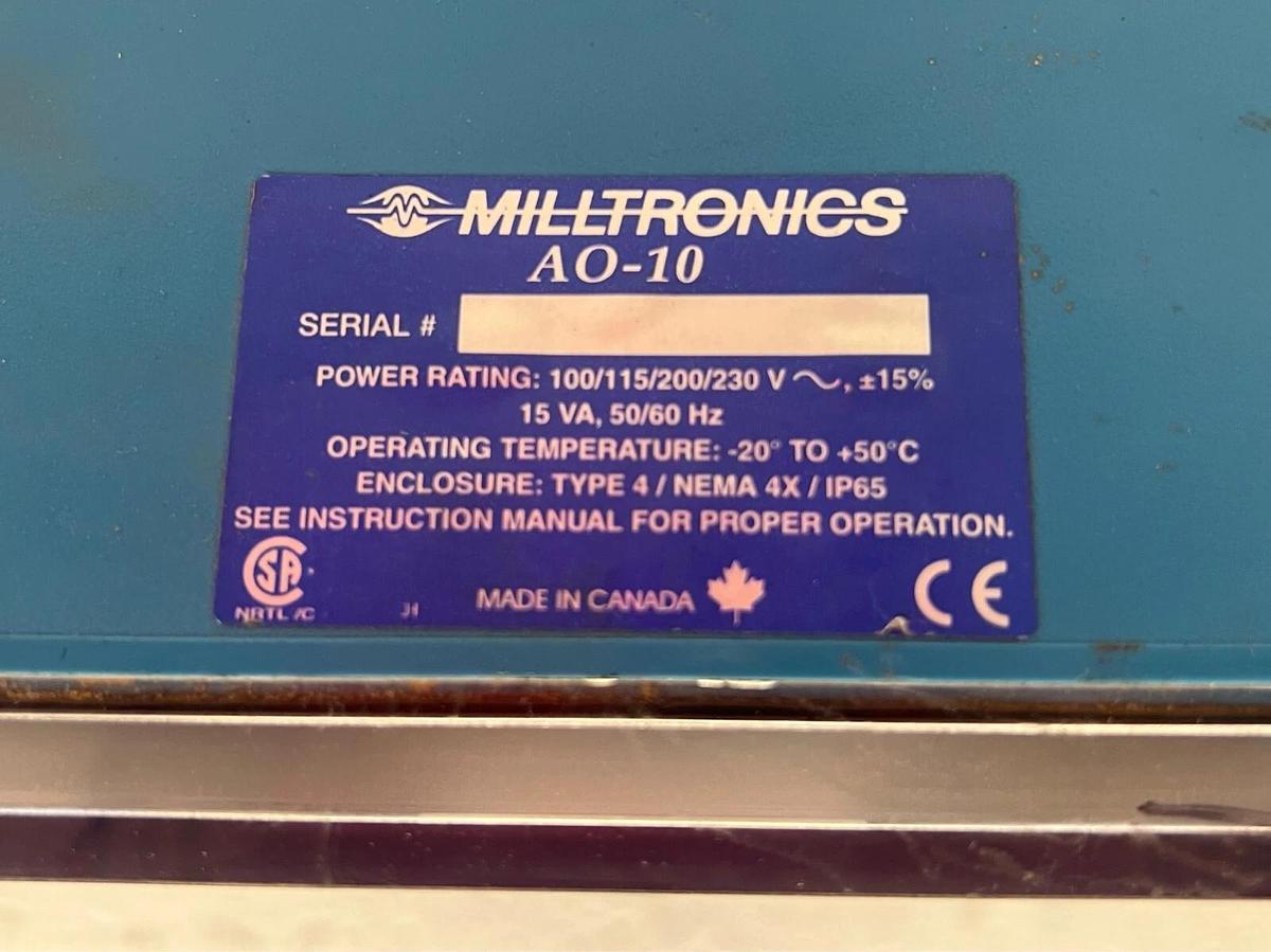 Used Milltronics AO-10 Analog Output Module P/N 24751444-02 (*Powers On*)