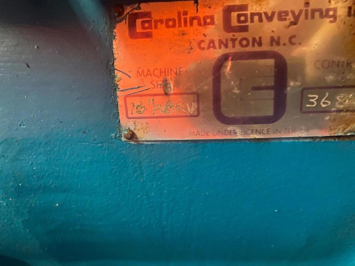 Used Carolina Conveying 10” Rotary Airlock Feeder w/ Siemens Motor 1.5HP, 1740 RPM