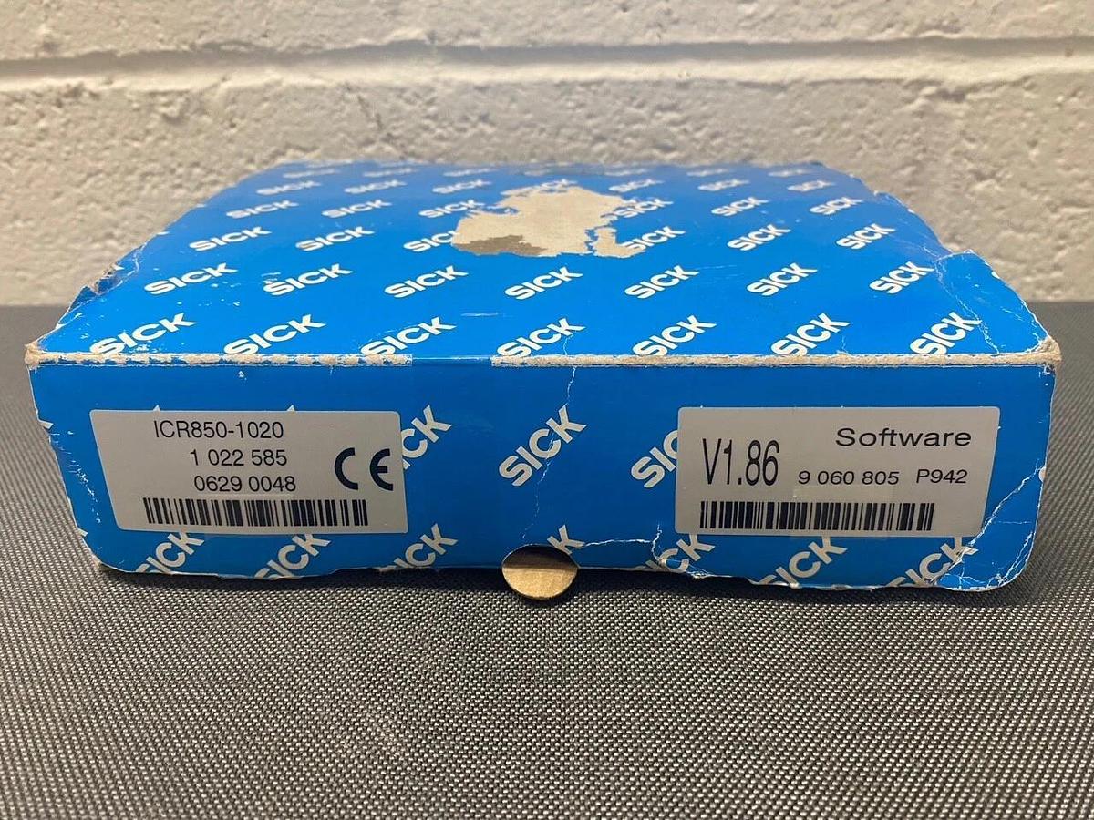 Used Sick ICR850-1020 Fixed Barcode Reader w/ Software V1.86