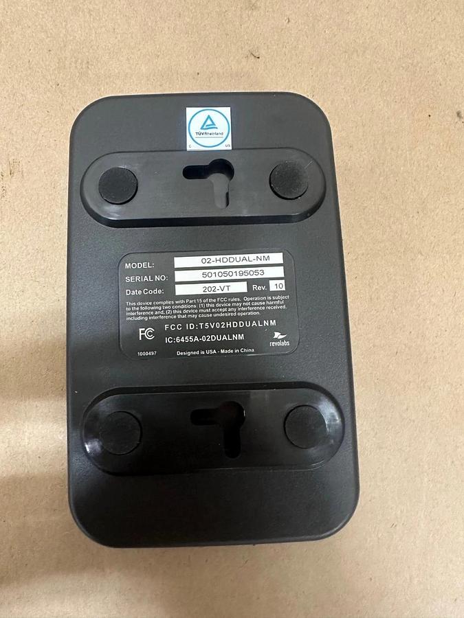 Used Revolabs 02-HDDUAL-NM HD Dual Channel Wireless Base