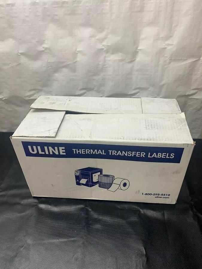 Uline S-5035 4x2 Thermal Transfer Labels (pack of 4)