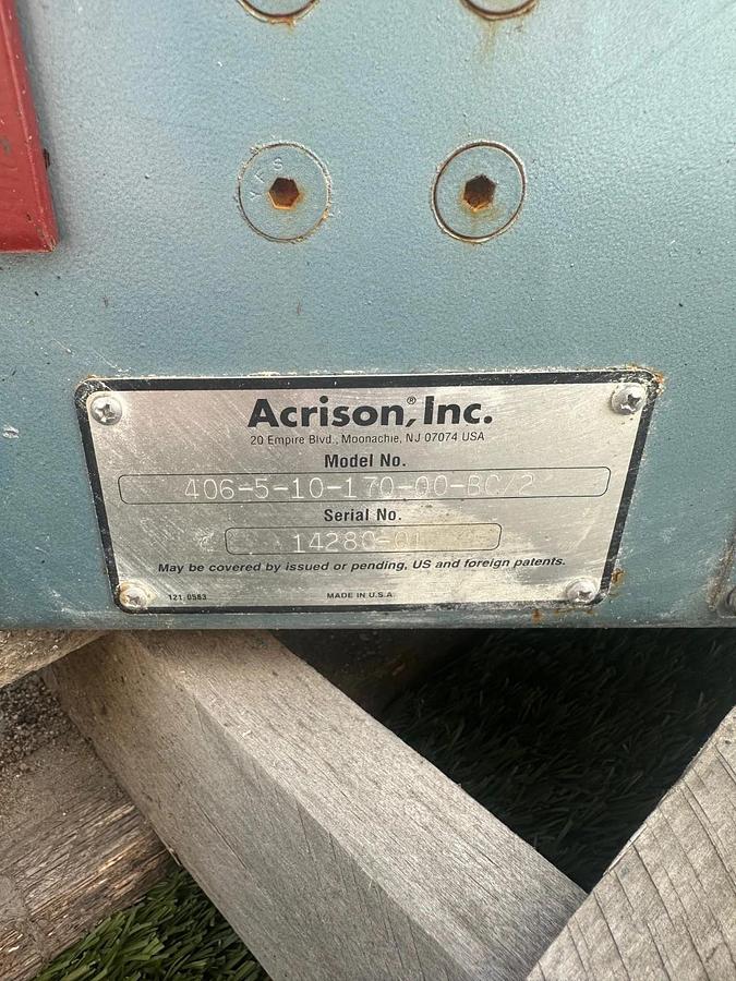 Used Acrison, Inc. 406-5-10-170-00-BC/2 Feeder, Marathon 1/4Hp Motor @ 1725RPM