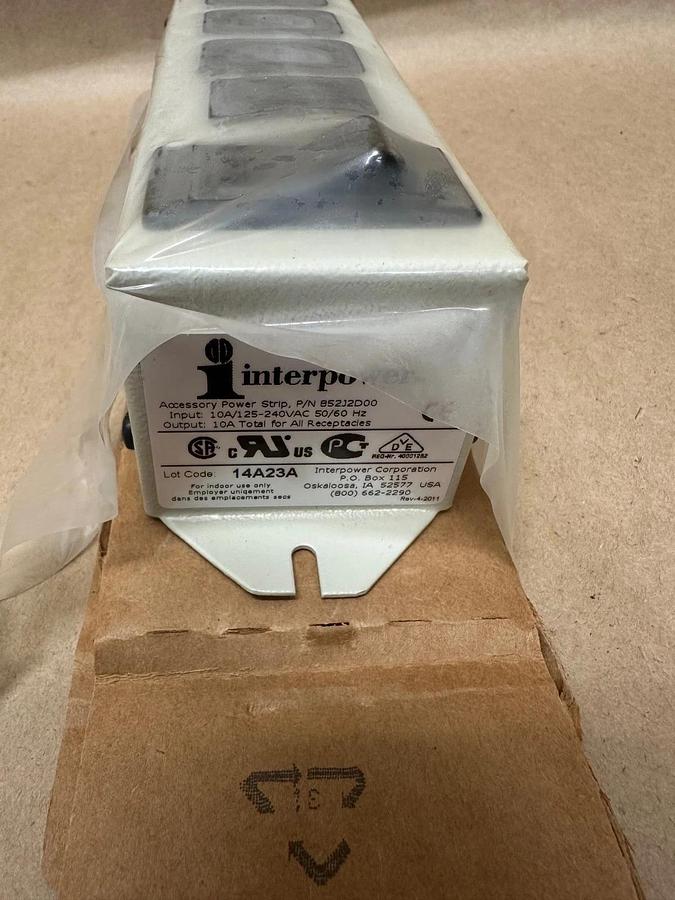 Used INTERPOWER 852J2D00 Power Outlet *NEW*