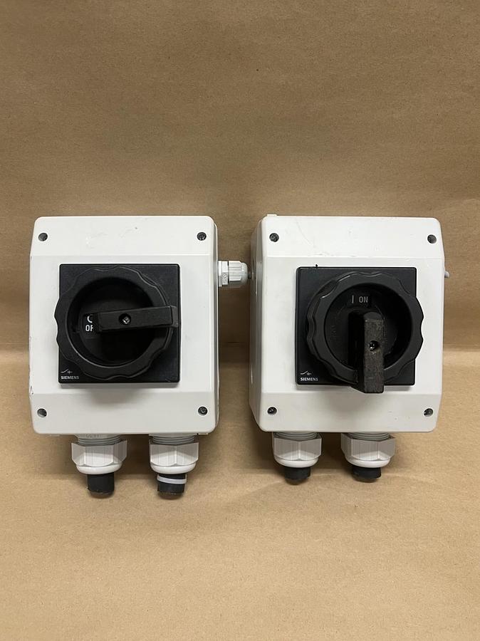 Used Siemens 3LD2565-1TC51 Non-Fused Isolator Switch - Lot of 2