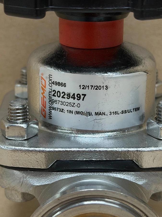 Used GEMU 9673025Z-0 Pneumatic Diaphragm Valve