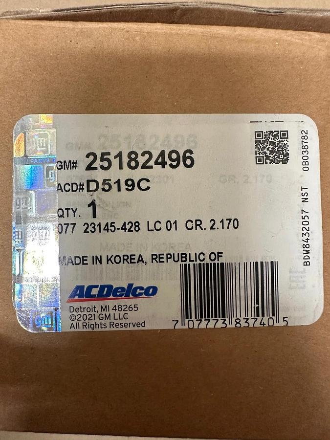 Used AC Delco 25182496 Ignition Coil D519C *NEW*