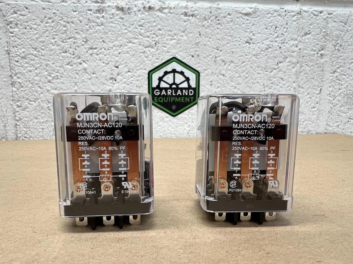 Used Omron MJN3CN-AC120 Relay - Lot of 2