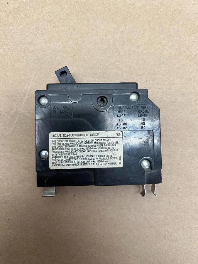 Used Lot of (3) Circuit Breakers - Allen Bradley, Cutler Hammer, Underwriters Lab Inc