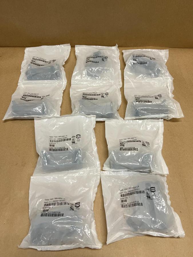 Used Harting Han 16A-agg-LB Plastic Bulkhead Mount - Lot of 10