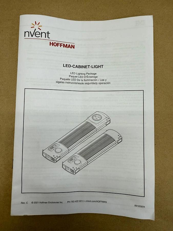 Used Nvent Hoffman EL900D LED Enclosure Light, 100-240V, 50/60Hz