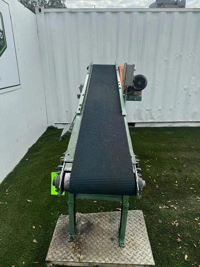 Used Roach Conveyors 537541, 13” x 7’ 7” Conveyor Set Up, w/ 1Hp 230/460 Motor