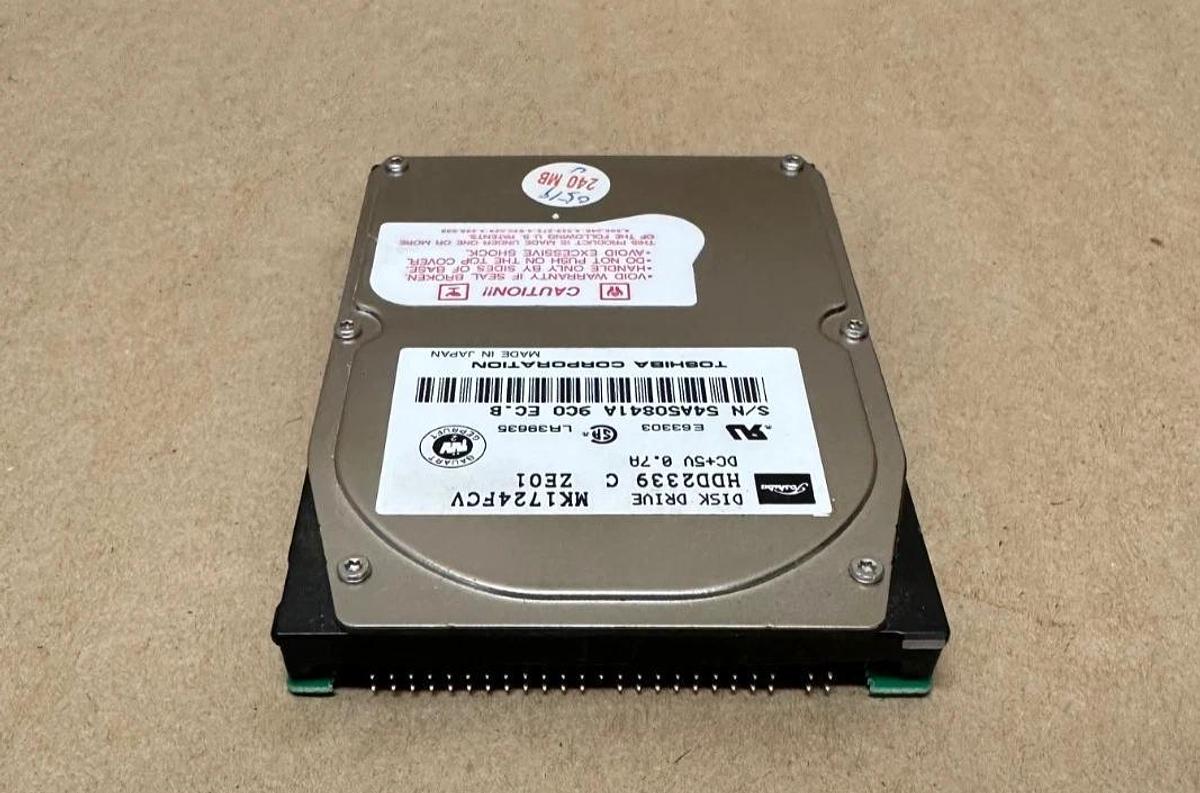 Used Toshiba MK1724FCV 240MB Laptop Hard Drive Board