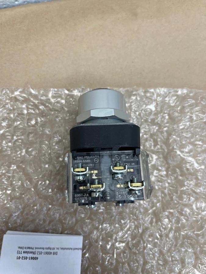 Used Allen-Bradley 800T-PB16, 30mm Momentary Push Button, Ser T, 120V AC, 50/60Hz