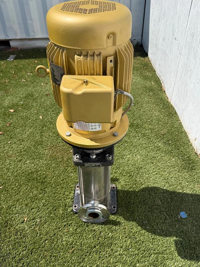 Used GRUNDFOS CRN16-50A-F-G-AUUF Pump w/ Baldor 5.5KW Motor @ 3525 RPM