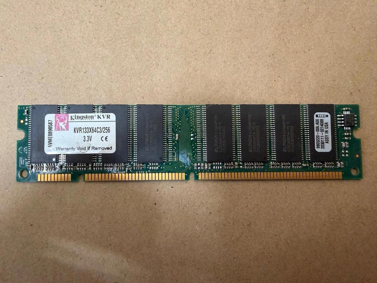 Used Kingston Technology KVR133X64C3/256 SDRAM Memory