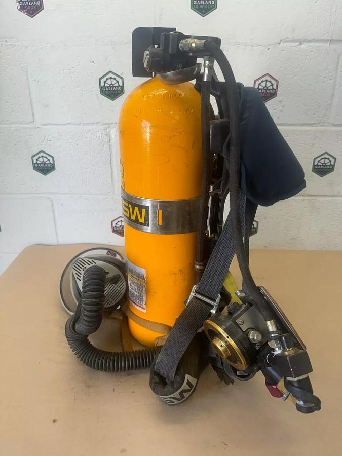 Used MSA Self Contained Breathing Apparatus, Mask & Tank Backpack