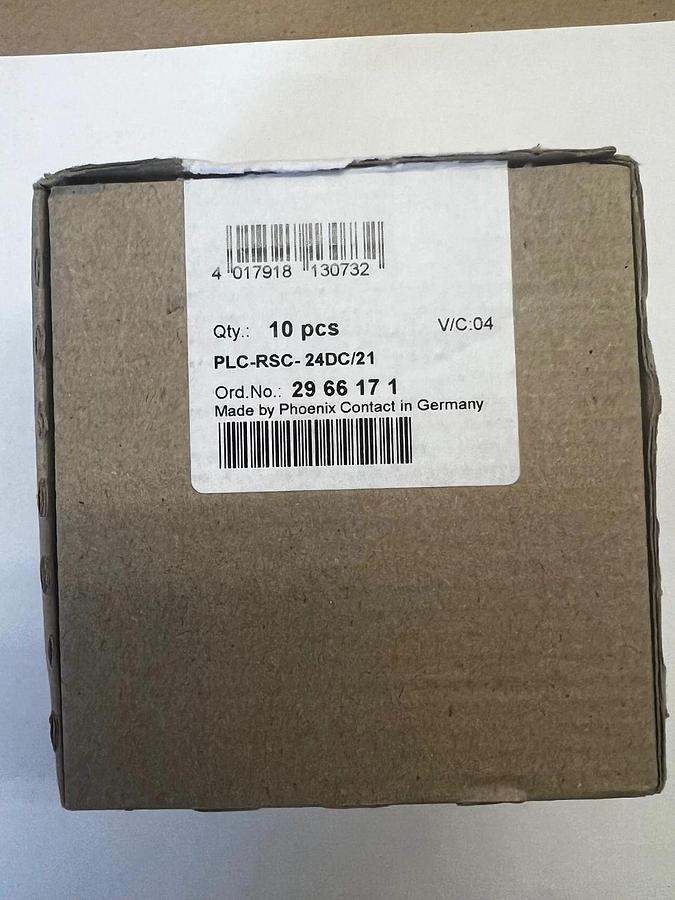Used Phoenix Contact PLC-RSC–24 DC/21 Interface Relay Module - Qty 10