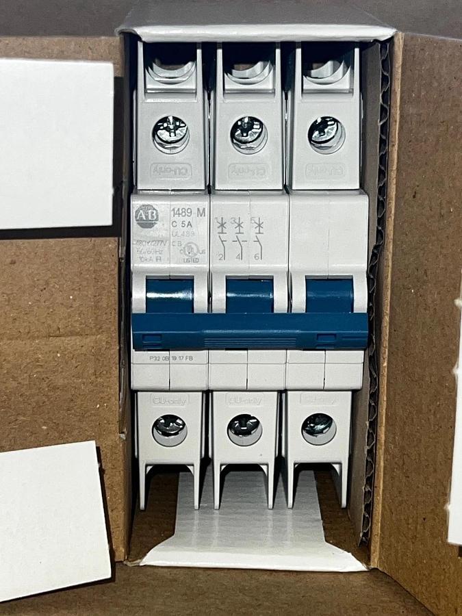 Used Allen Bradley 1489-M3C050 Ser D Circuit Breaker *NEW*