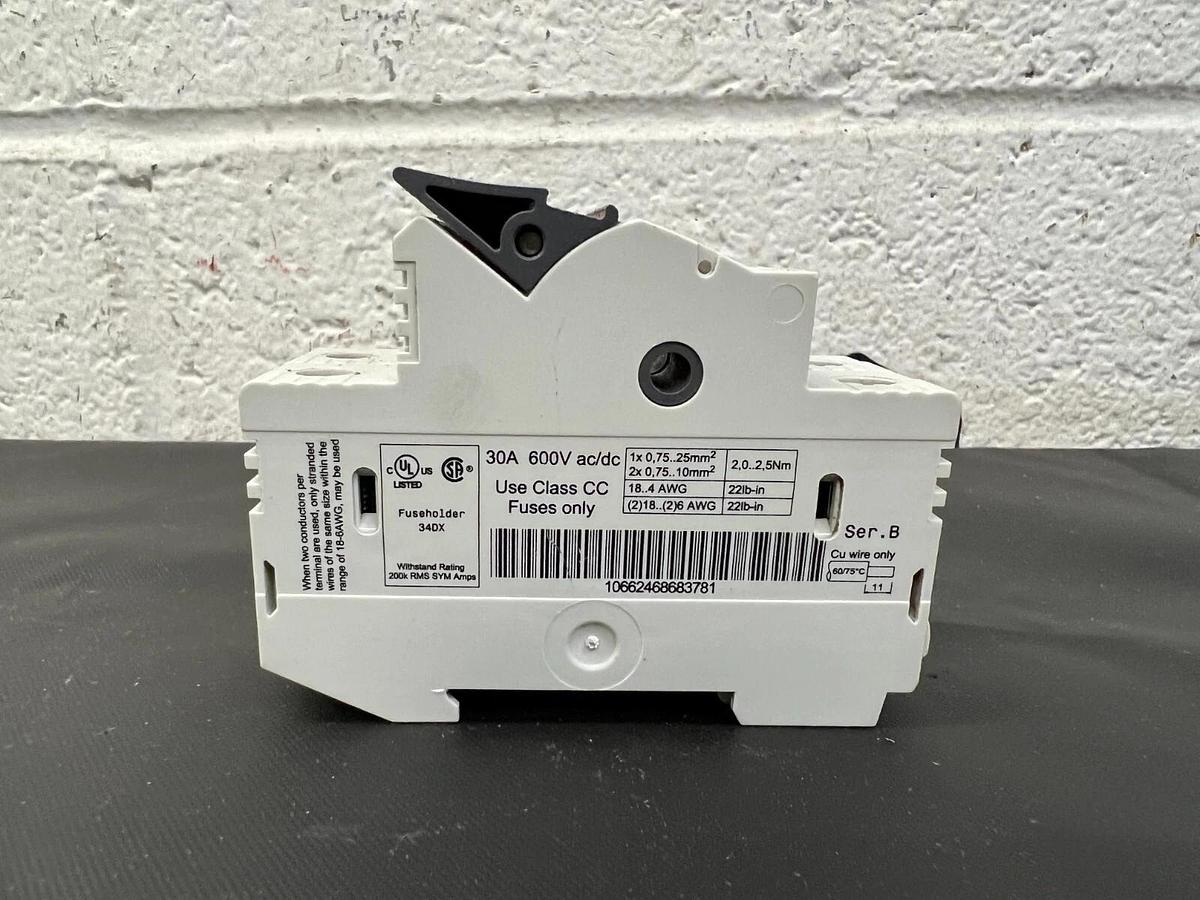 Used Allen Bradley 1492-FB2C30-L 30A, 600V Fuse Holder