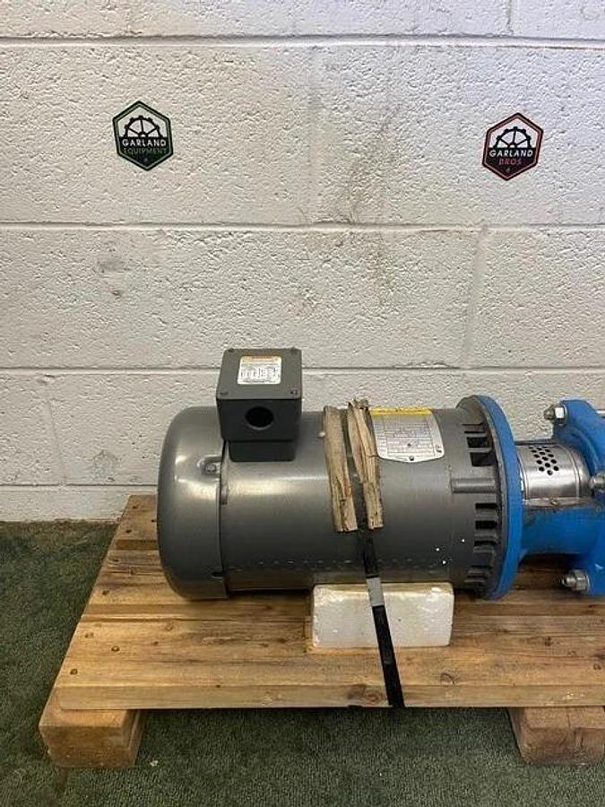 Used Goulds Pump 3SVA1K2GO SS Vertical Multi-Stage Pump w/ Baldor 7.5HP 3450RPM Motor