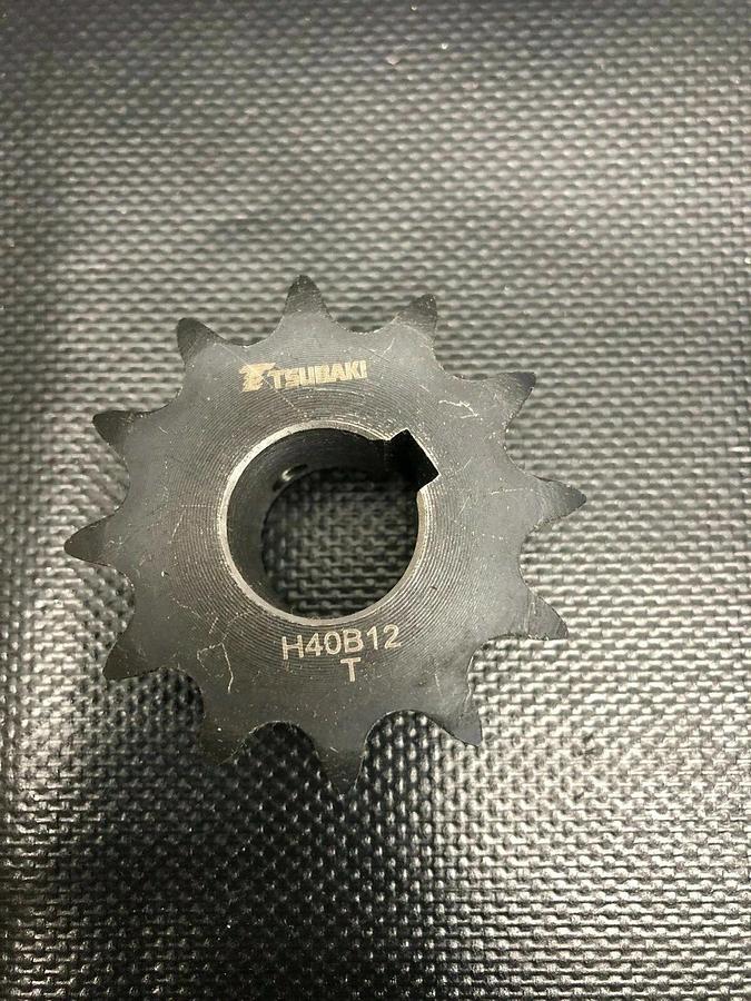 Tsubaki 40B12 Roller Chain Sprocket, 12 Teeth