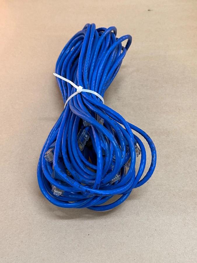 Used E310848 Patch Cable, Cat 6, ETL Verified - Lot of 7