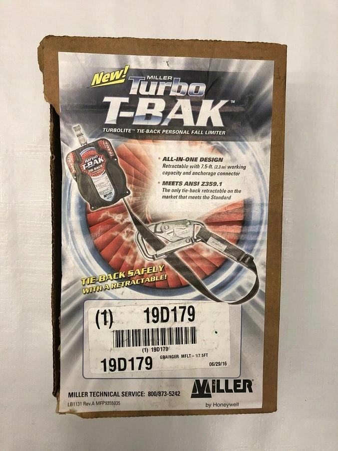 Honeywell Miller 19D179 Personal Fall Limiter, 7’6” Length, Max Capacity 400 lbs