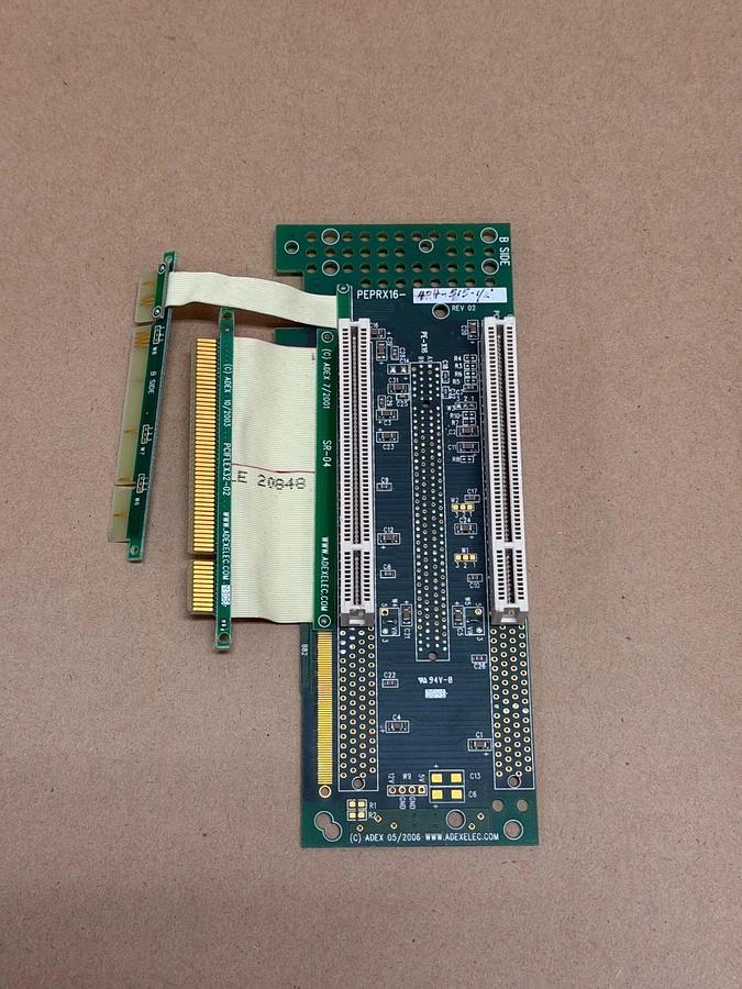 Used ADEX PEPRX16-424-515-1/2 PCI Express Right-Angle Riser Card