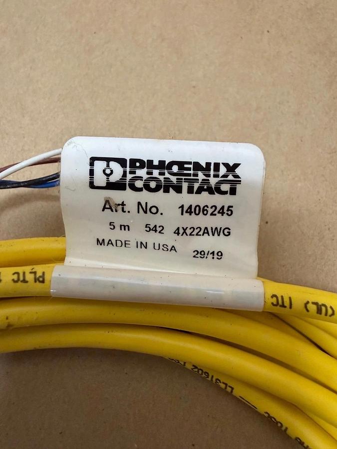 Used Phoenix Contact 1406245 Sensor/Actuator Cable  - Lot of 5 *NEW*
