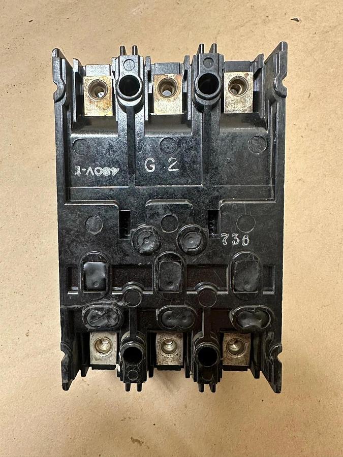 Used General Electric TEF134015 15A 3 Pole Circuit Breaker
