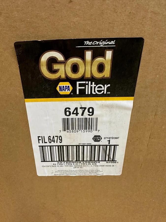 Used NAPA 6479 Gold Air Filter *FACTORY SEALED*