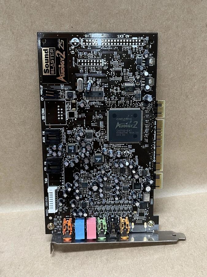 Used Creative Labs SB0350 Audigy2 ZS Sound Blaster Sound Card