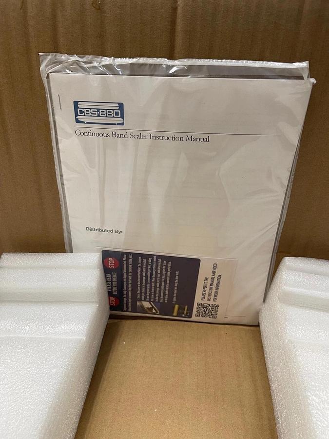 New - open box Sealer Sales CBS-880 Continuous Band Sealer, 16m/min, 110/60 (V/Hz), 0.67 KW