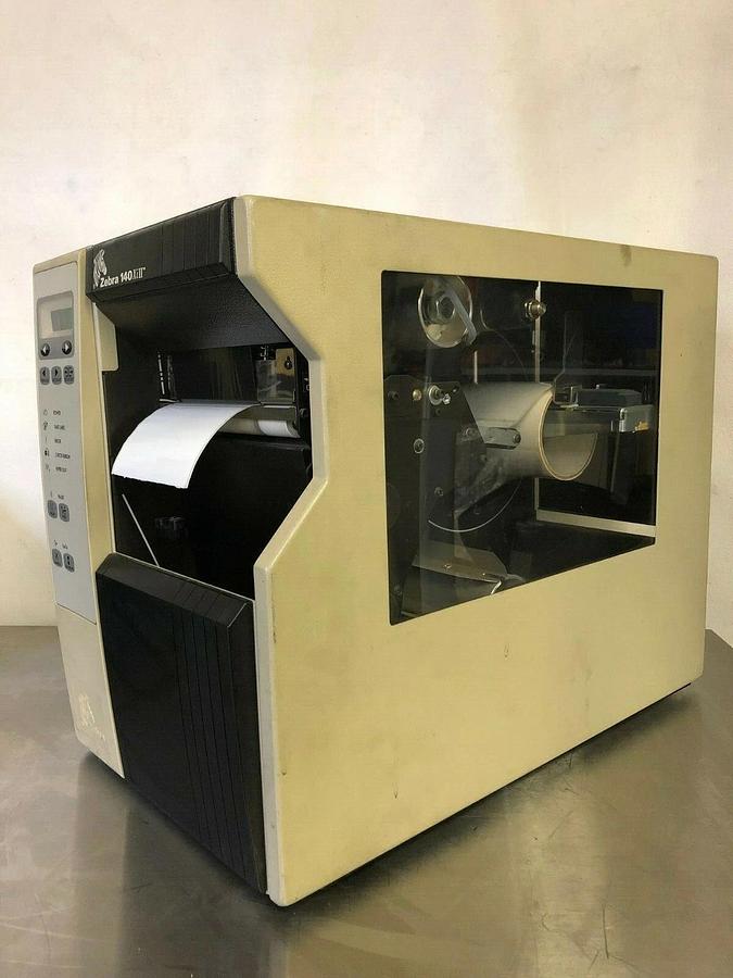 Used Zebra 140xiII Thermal Label Printer with Power Cord