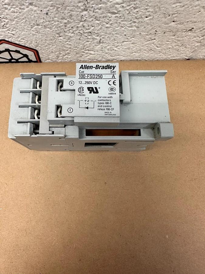 Used Allen Bradley - 100-C09Z*10; 100-FSD250 - Series A Contactor with Suppressor