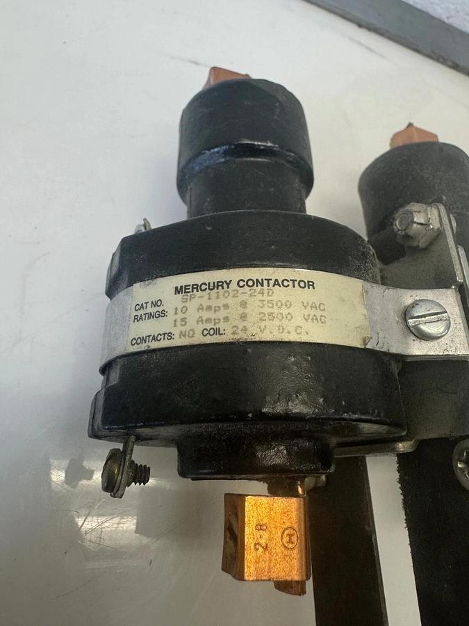 Used MDI SP-1102-24D Mercury Relay, 24VDC, 10A @ 3500VAC, 15A @ 2500VAC