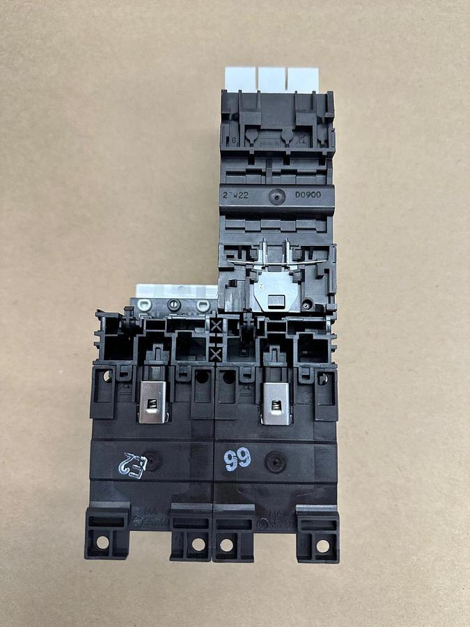 Used Eaton XTPR6P3BC1, R02, M007B Overload Relay with 2 Contactors