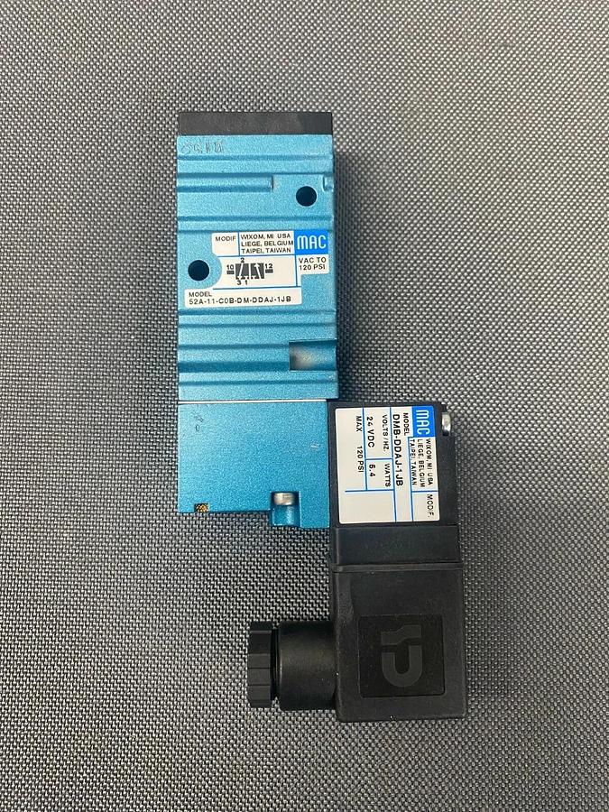 Used MAC Valves 52A-11-COB-DM-DDAJ-1JB Solenoid Valve
