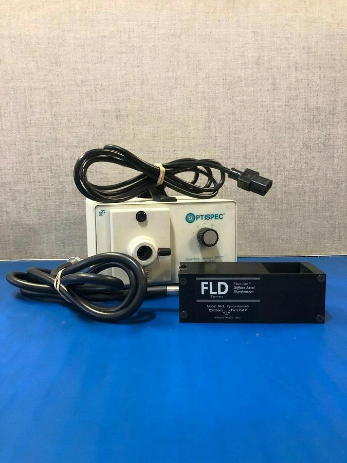 Used Optispec MP35030 Light Source with Dolan Jenner AI-2 FLD Series
