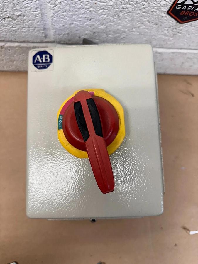 Used Allen Bradley 194E-FA40EX-PD10-6 Enclosed Motor Disconnect Switch, with 194R-PY