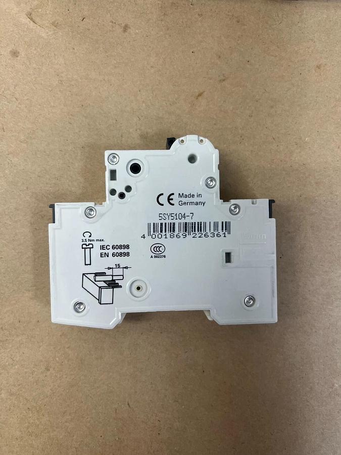 Used Siemens 5SY41 1 Pole Circuit Breaker - Lot of 8