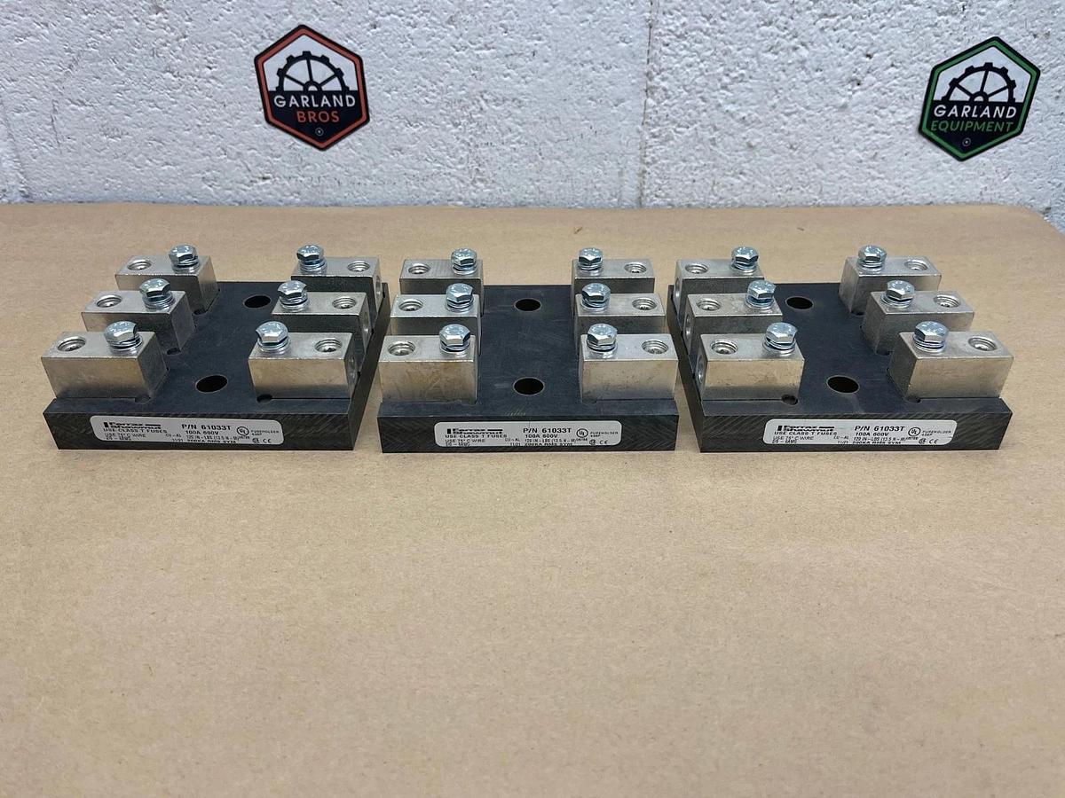 Used Ferraz Shawmut Mersen 61033T Fuse Block, 100A, 600V, Box of 3 *NEW*