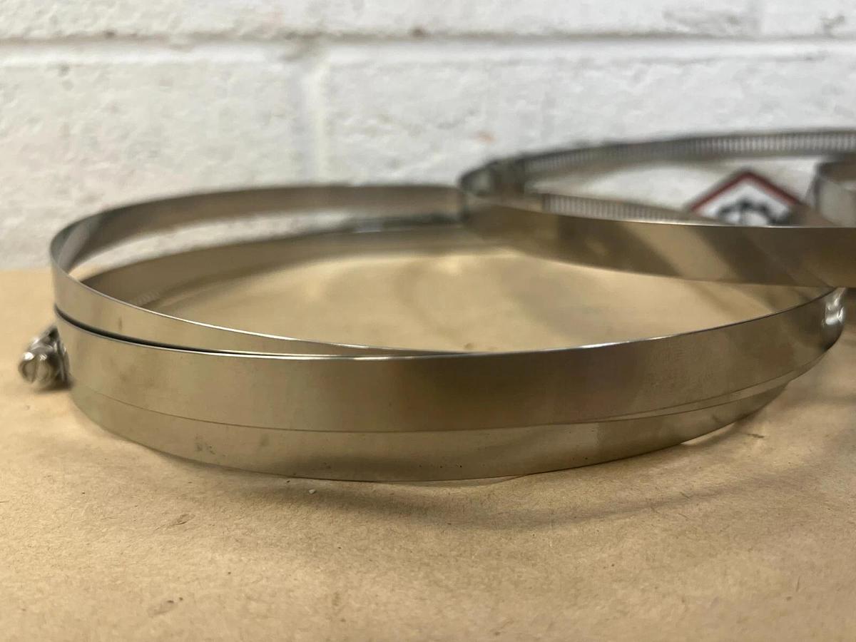 Used Stainless Steel Hose Clamps 165-216mm 128 - Lot of 7