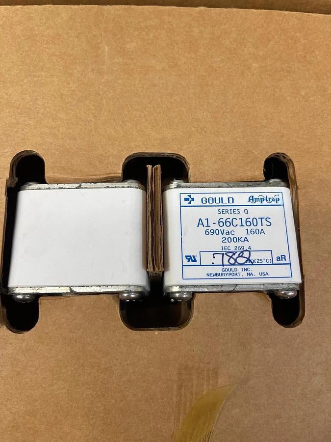 Gould Shawmut A1-66C160TS, Fuse, 160 A, 690 VAC, 2 per box