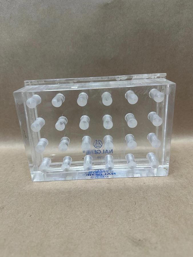 Used NALGENE 6720-9150, 71-6720-0150 Beta Radiation Shielding Microtube Wells