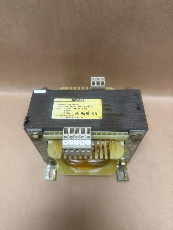 Used Siemens 4AM5941 - 5FT10-0C 1.6 (UL 1.25)/ 7.35 KVA 50/60Hz