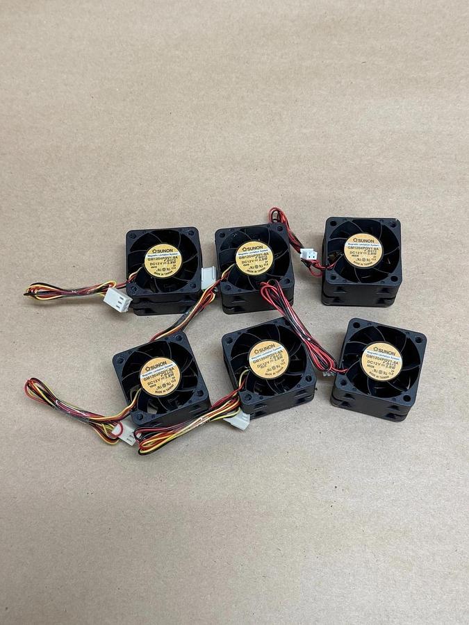 SUNON GM1204PQV1-8A 12v, 2.8w MagLev Fan - Lot of 6