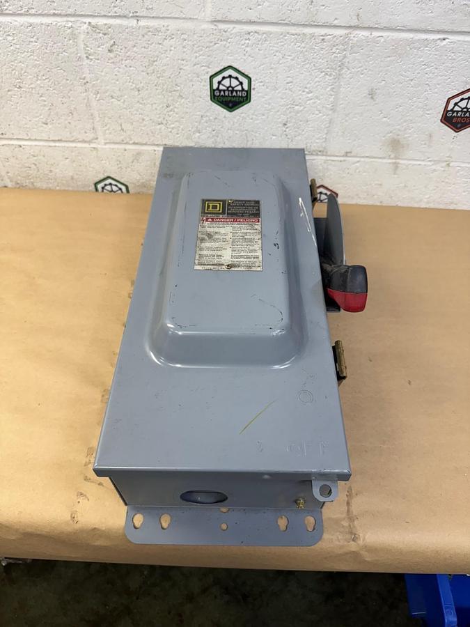 Used Square D HU363AWK 100A Heavy Duty Safety Switch, 600V, Series F05